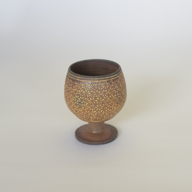 井銅心平　南蛮象嵌酒杯