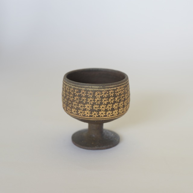 井銅心平　南蛮象嵌酒杯