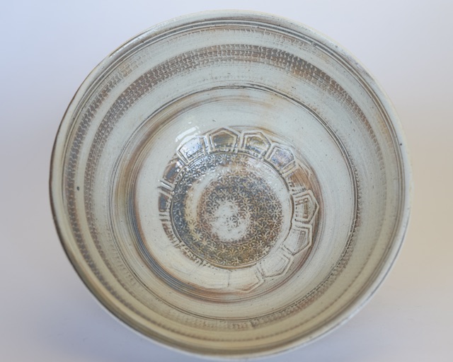 井銅心平　刷毛目三島鉢