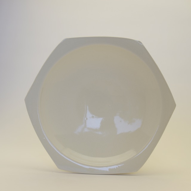 中里花子 ハニカム皿　ホワイト　