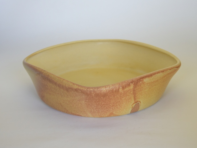 大庭一仁　タッフィー釉　四方鉢