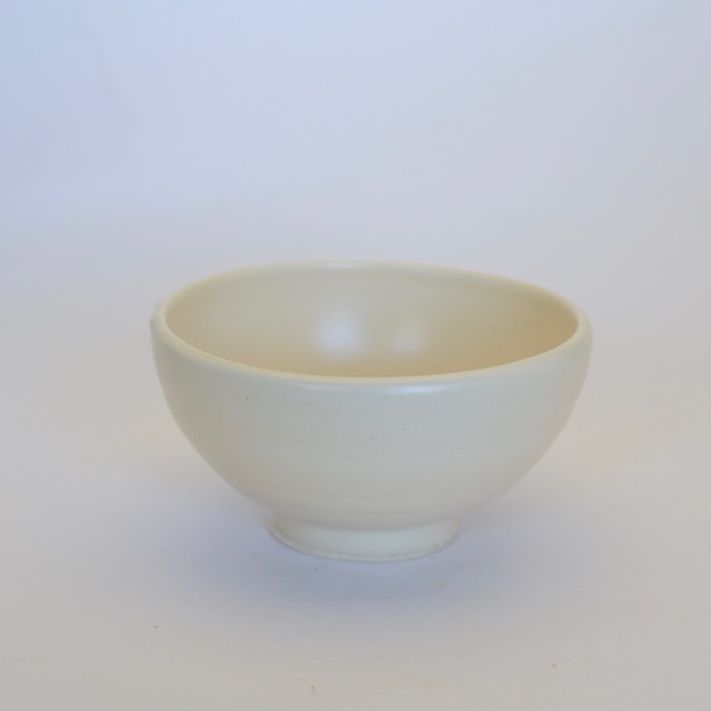 中里隆　クリーム白釉飯碗【ご飯茶わん】