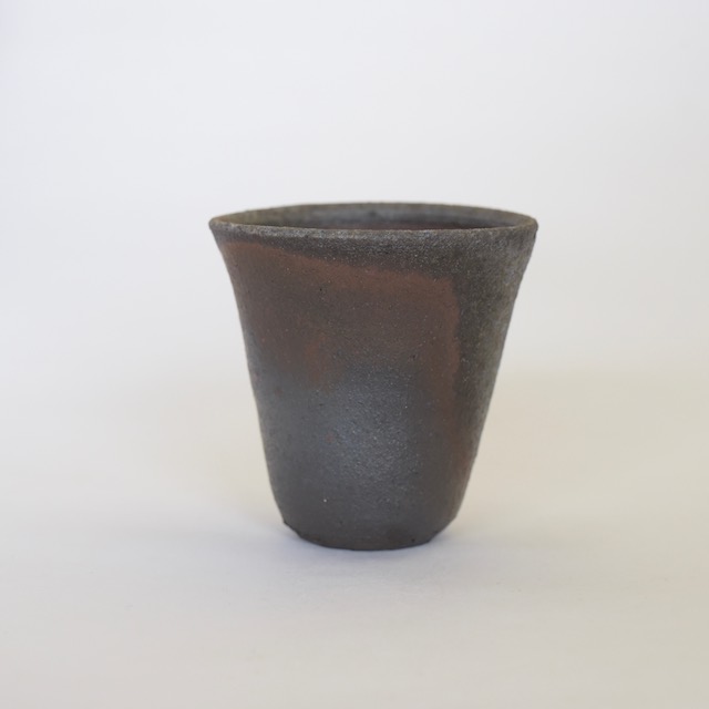 中里隆　ユタ　焼締ビアコップ