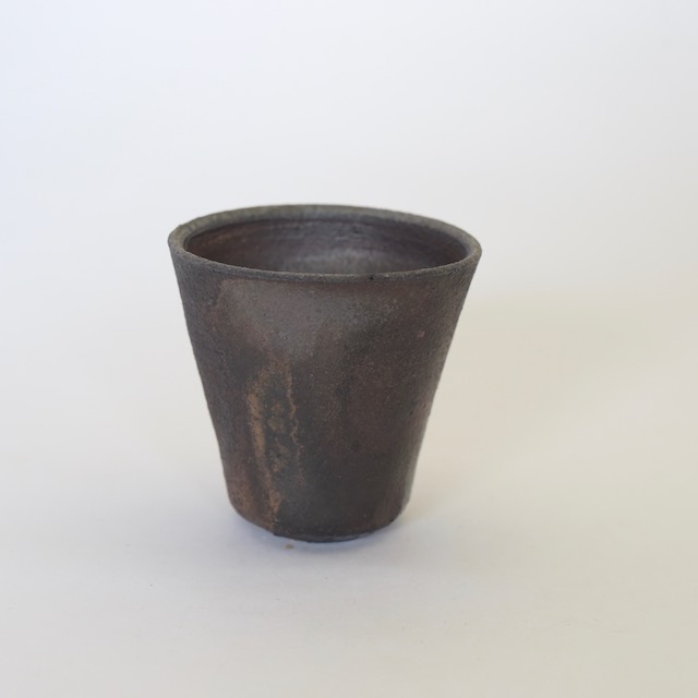 中里隆　ユタ　焼締ビアコップ