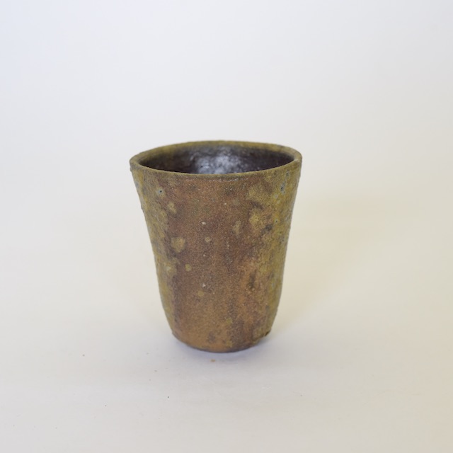 中里隆　ユタ　焼締ビアコップ