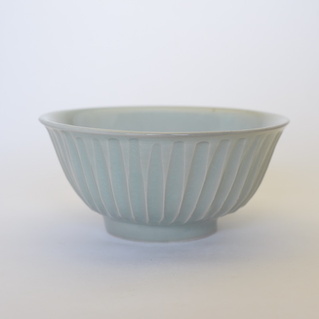 中里隆　アンダーソンランチ　しのぎ文青磁鉢【中鉢】【送料無料】