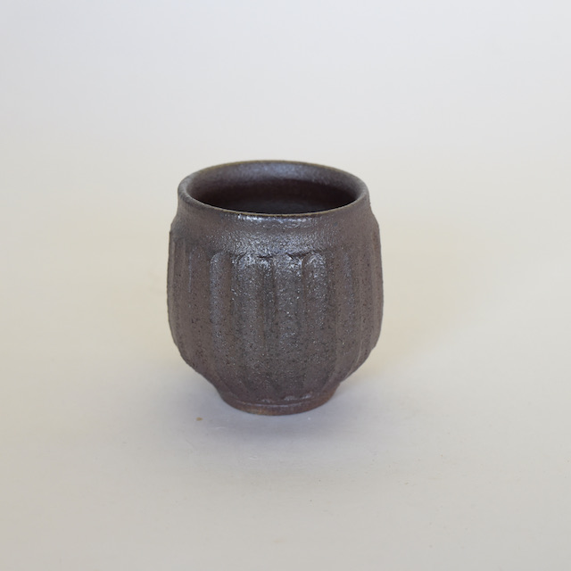 中里隆　アンダーソンランチ  焼締しのぎ文湯呑