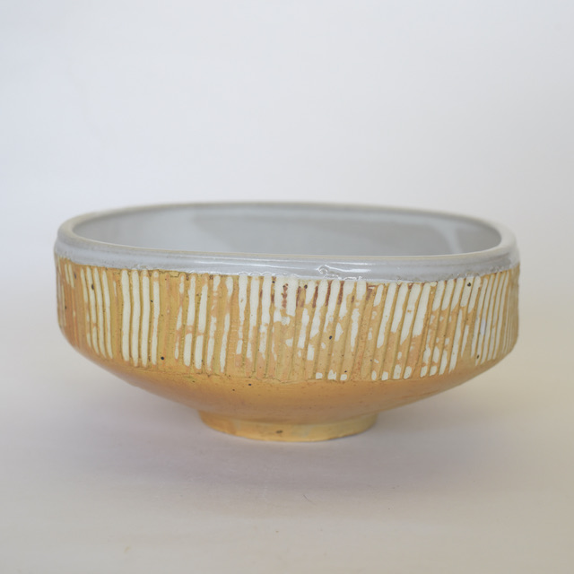 中里隆　アンダーソンランチ テラシッジ線刻文四方鉢【中鉢】【送料無料】