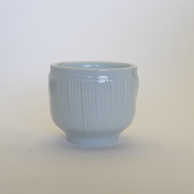 中里隆　アンダーソンランチ青白磁線文湯呑