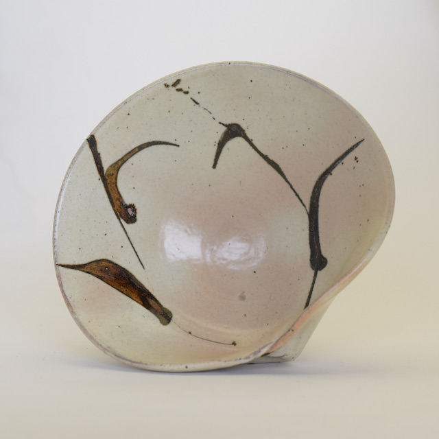 中里隆　絵粉引蛤向付