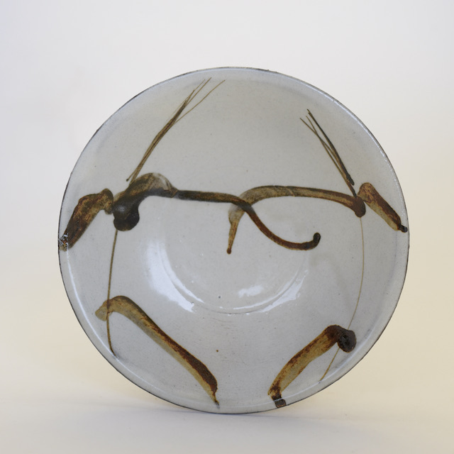 中里隆　唐津絵粉引小皿 【茶道具】【向付】【唐津焼き】