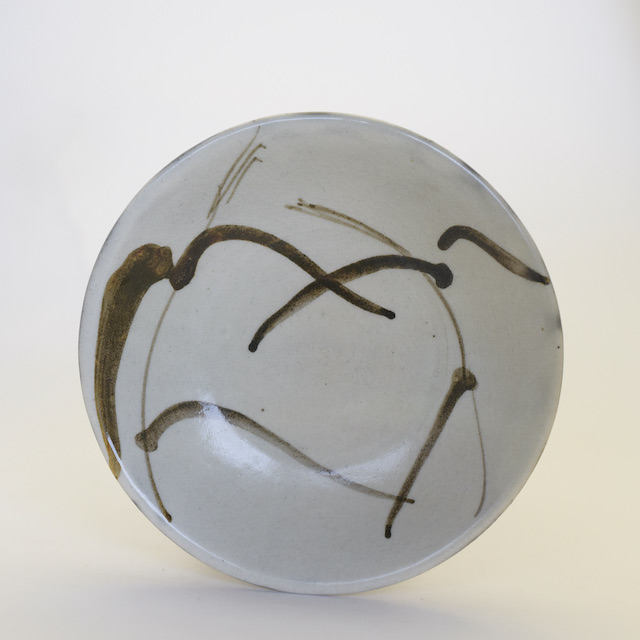 中里隆　唐津絵粉引小皿 【茶道具】【向付】【唐津焼き】