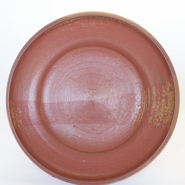 中里隆　アンダーソンランチ　アイアンレッド皿　【丸皿】【送料無料】