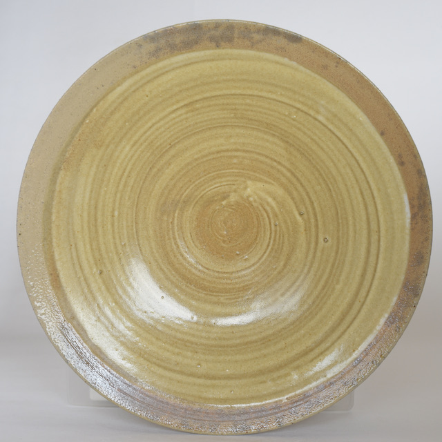 中里隆　アンダーソンランチ・ソーダ灰釉刷毛目皿　【丸皿】【送料無料】