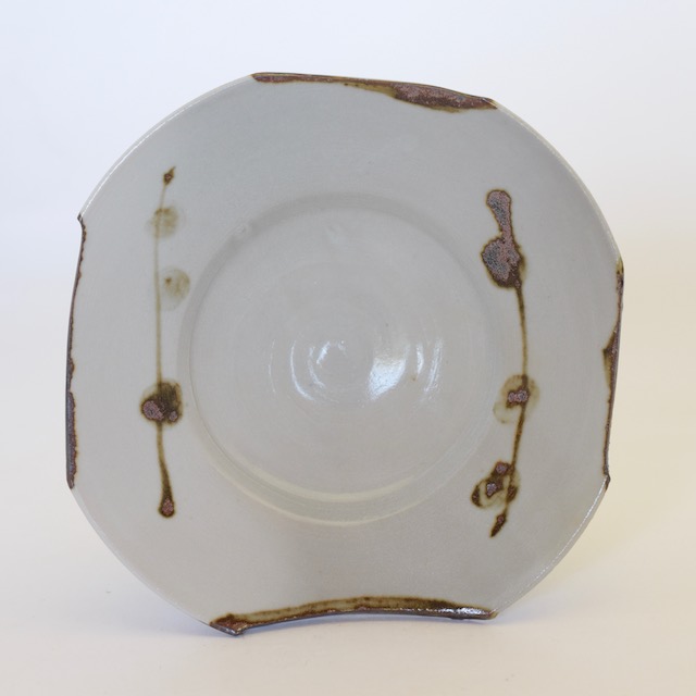 中里隆　アンダーソンランチ鉄絵向附　【茶道具】