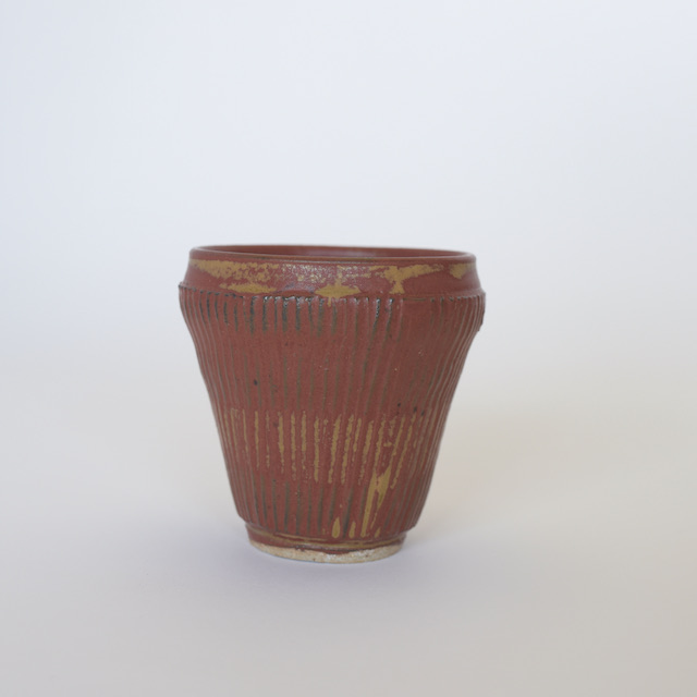 中里隆　アンダーソンランチ　アイアンレッド線文カップ