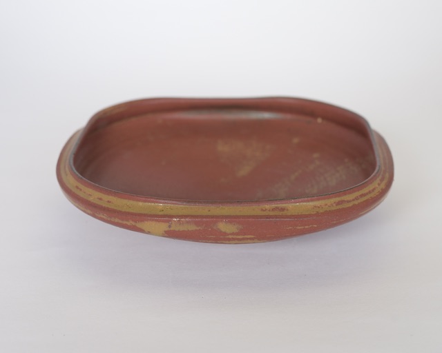 中里隆　アンダーソンランチ　アイアンレッド四方皿【送料無料】