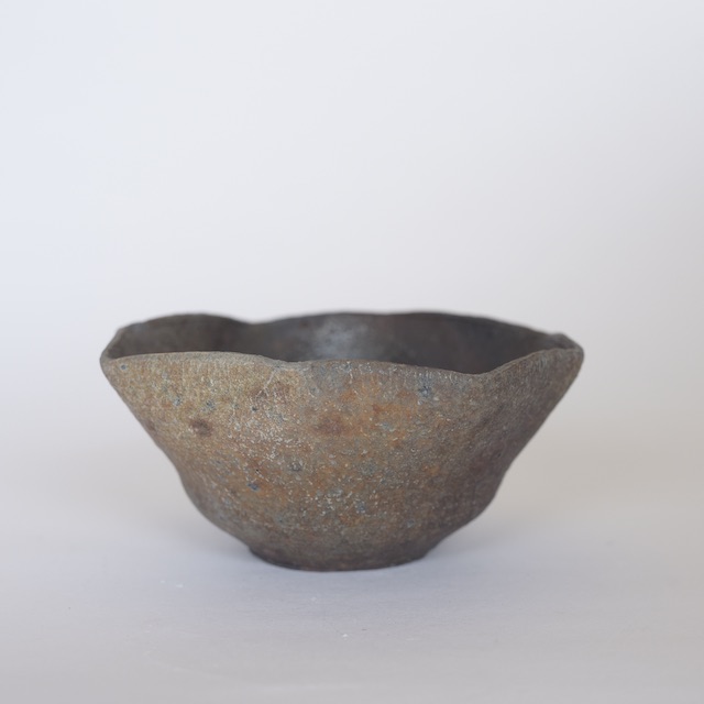 中里隆　ユタ　焼〆八角向附【茶道具】【向付】