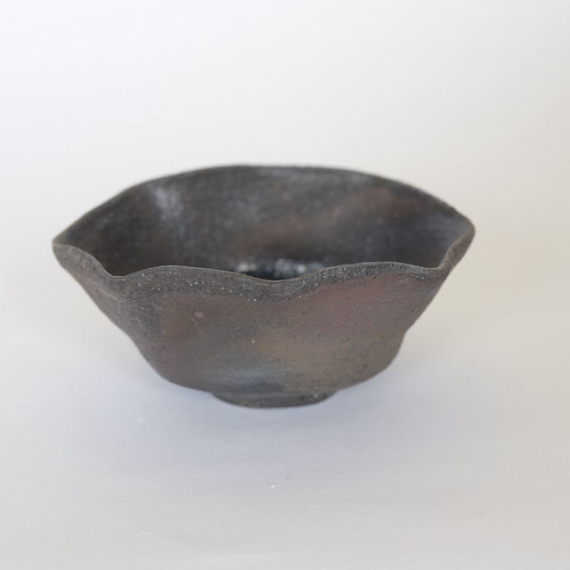 中里隆　ユタ　焼〆八角向附【茶道具】【向付】