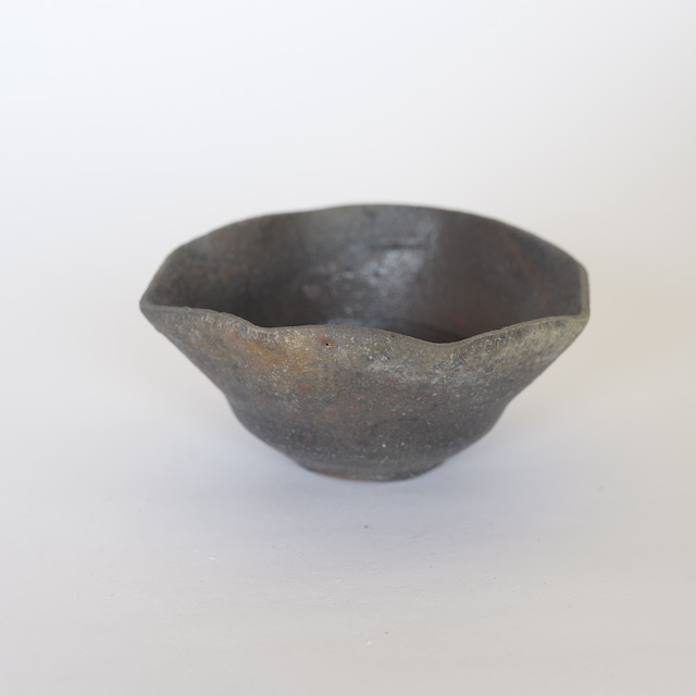 中里隆　ユタ　焼〆八角向附【茶道具】【向付】