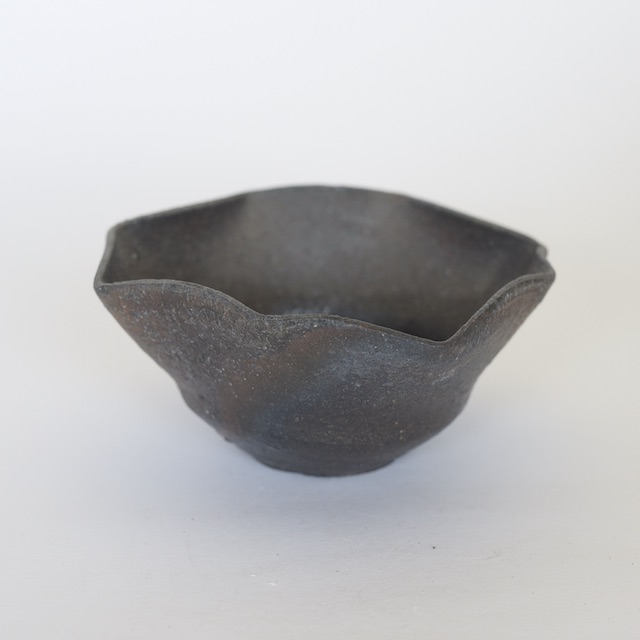 中里隆　ユタ　焼〆八角向附【茶道具】【向付】