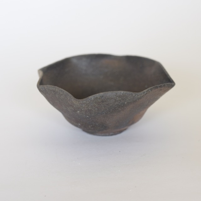 中里隆　ユタ　焼〆八角向附【茶道具】【向付】