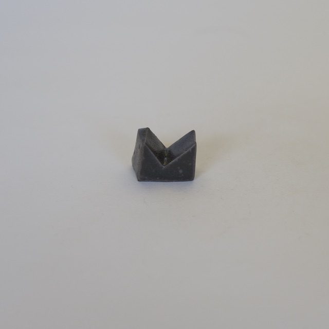 中里隆　黒釉箸置 マット（1客）
