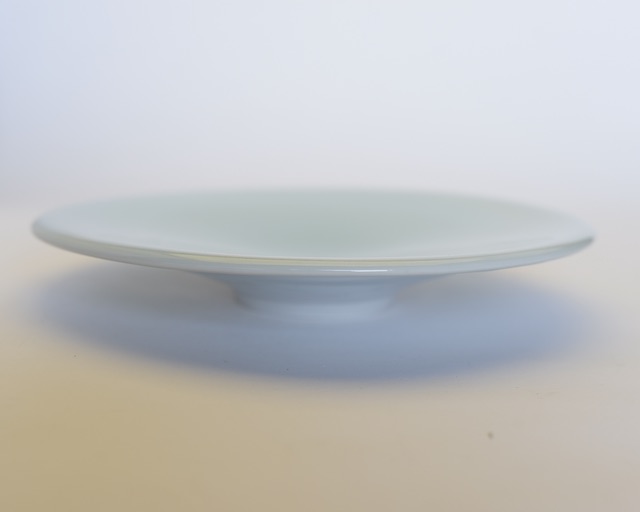 中里隆　ドイツ　青白磁皿【21cm 皿】【送料無料】