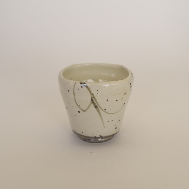 中里隆　唐津　粉引四方湯呑