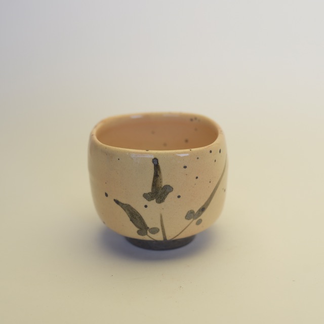 中里隆　絵粉引四方小鉢