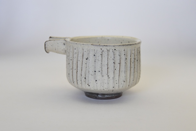 中里隆　唐津粉引きしのぎ片口【酒器】