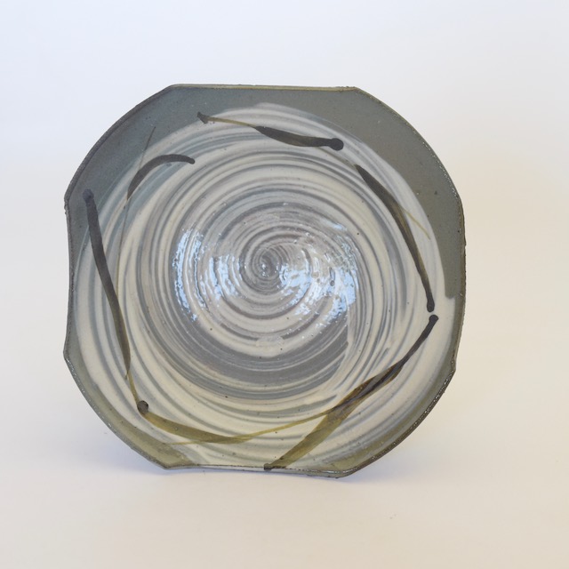 中里隆　唐津絵刷毛目角切向附 【茶道具】【小皿】【唐津焼き】