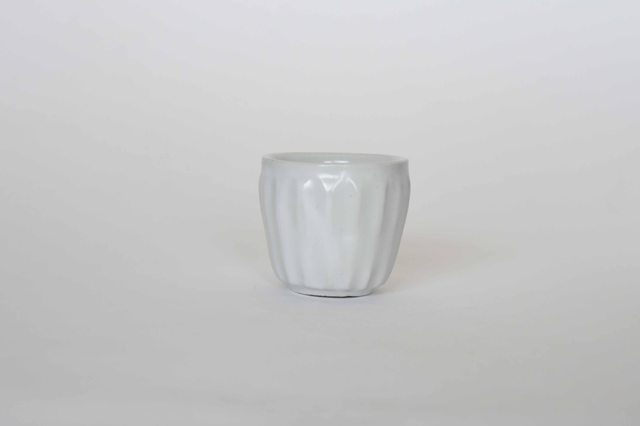 中里隆　アンダーソンランチ　白磁しのぎ文カップ【盃】