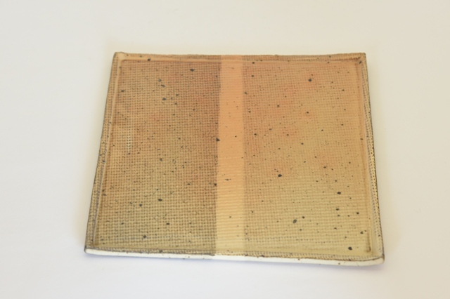 中里隆　唐津粉引布目地皿【送料無料】