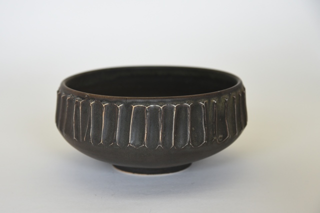 中里隆　アンダーソンランチ　アセロ釉しのぎ文鉢　【送料無料】