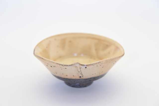 中里隆　粉引二方向付 【茶道具】