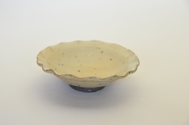 中里隆　唐津粉引輪花向付 【茶道具】