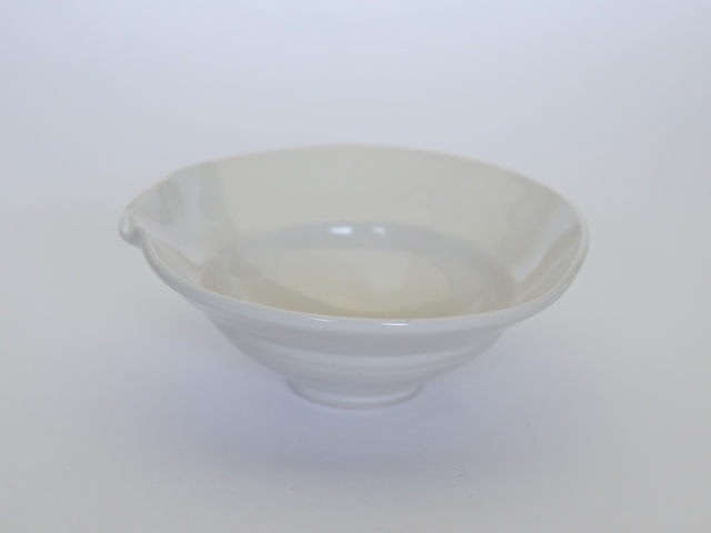 中里隆　アンダーソンランチ　白磁片口向附【茶道具】