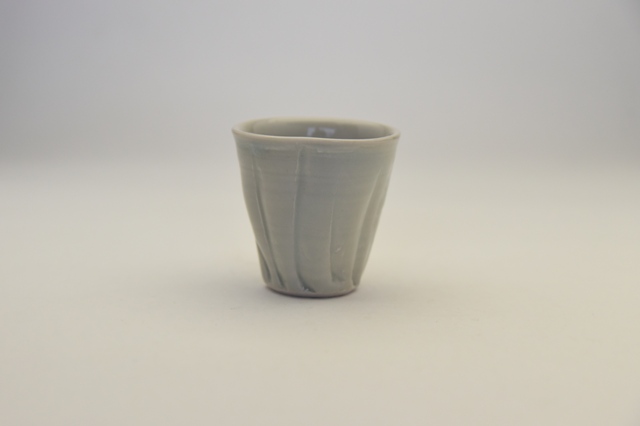 中里隆　アンダーソンランチ　青白磁そぎめぐい呑み【盃】【送料無料】