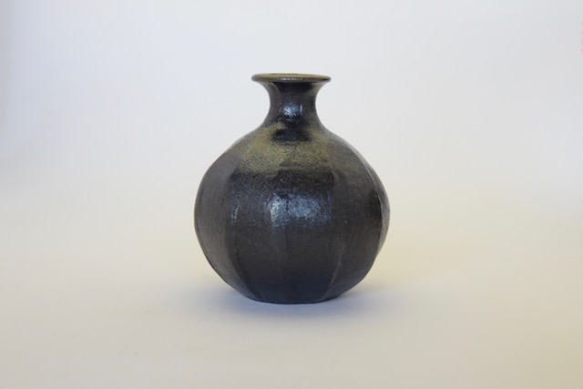 中里隆　アンダーソンランチ　黒釉面取徳利【酒器】【送料無料】