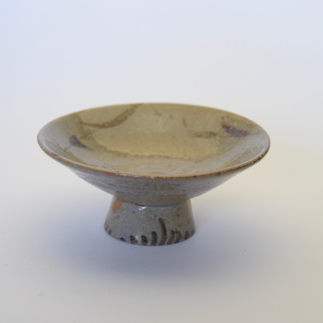 中里隆　絵唐津高脚皿【唐津焼】【送料無料】