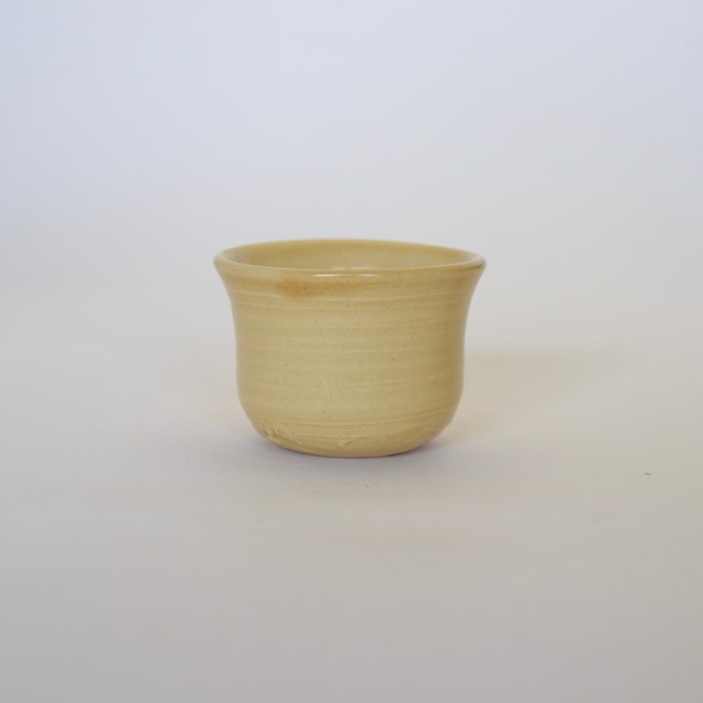 中里隆　倚山窯　黄釉ぐい呑み【酒器】【盃】【送料無料】