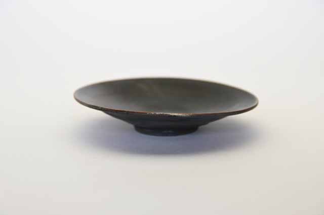 土屋由起子　黒唐津5寸皿