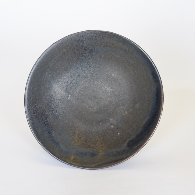 土屋由起子　黒唐津皿A