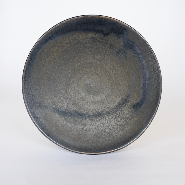 土屋由起子　黒唐津皿B