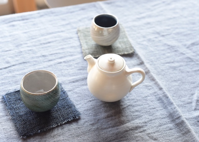 うつわ作家中里花子の陶器の急須 作家もの器で引き出物 和食器ギフト