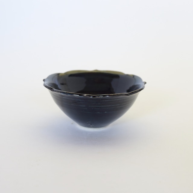 中里花子　チャクラ小鉢　ダークブルー口径10.5cm