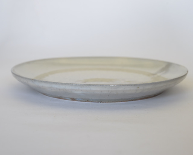 中里花子 粉引貫入ディナープレート24cm