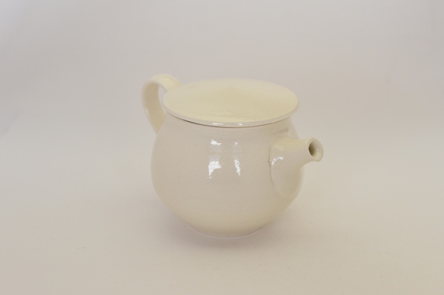 器作家中里花子の陶器のティーポット 作家もの器で引き出物 和食器