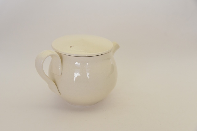 器作家中里花子の陶器のティーポット 作家もの器で引き出物 和食器